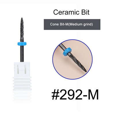1kom crne keramičke glave za brušenje, svrdlo za nokte, glodalo za uklanjanje akrila za manikuru, električni dodaci za turpije za nokte