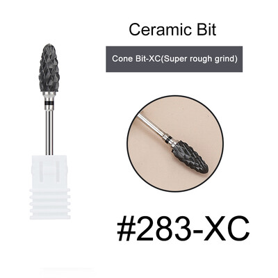 1kom crne keramičke glave za brušenje, svrdlo za nokte, glodalo za uklanjanje akrila za manikuru, električni dodaci za turpije za nokte