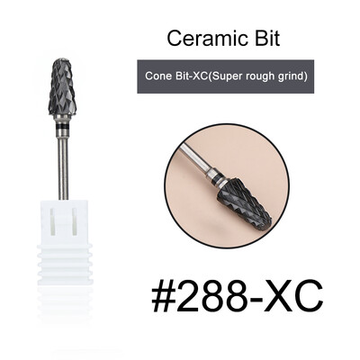 1kom crne keramičke glave za brušenje, svrdlo za nokte, glodalo za uklanjanje akrila za manikuru, električni dodaci za turpije za nokte