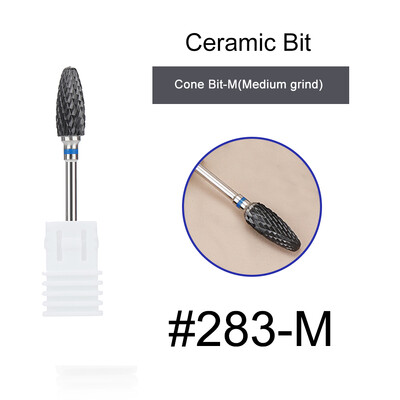 1kom crne keramičke glave za brušenje, svrdlo za nokte, glodalo za uklanjanje akrila za manikuru, električni dodaci za turpije za nokte