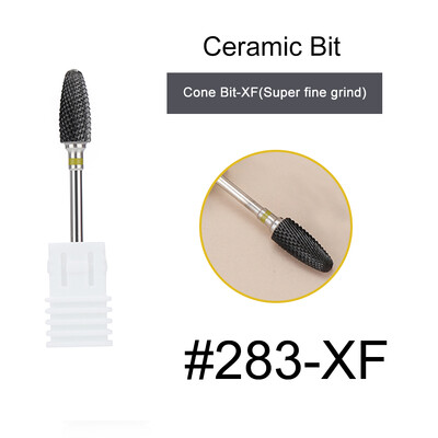 1kom crne keramičke glave za brušenje, svrdlo za nokte, glodalo za uklanjanje akrila za manikuru, električni dodaci za turpije za nokte