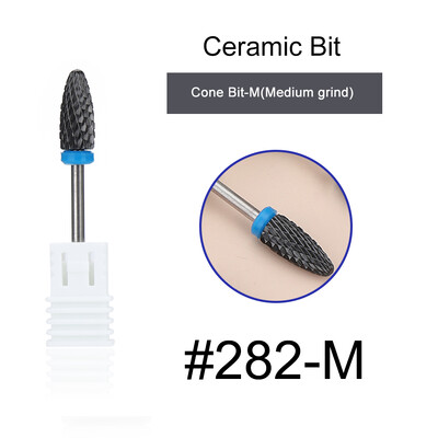 1kom crne keramičke glave za brušenje, svrdlo za nokte, glodalo za uklanjanje akrila za manikuru, električni dodaci za turpije za nokte