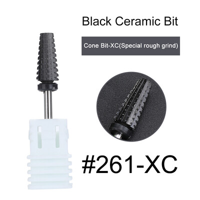 1kom crne keramičke glave za brušenje, svrdlo za nokte, glodalo za uklanjanje akrila za manikuru, električni dodaci za turpije za nokte