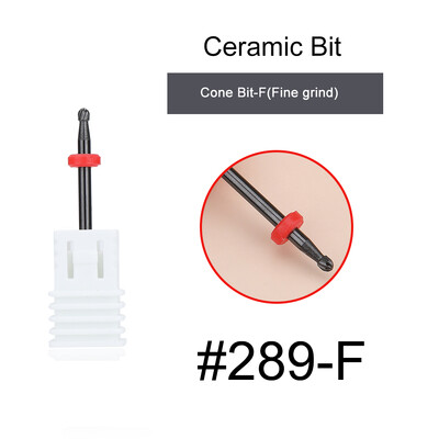 1kom crne keramičke glave za brušenje, svrdlo za nokte, glodalo za uklanjanje akrila za manikuru, električni dodaci za turpije za nokte