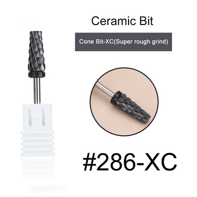 1kom crne keramičke glave za brušenje, svrdlo za nokte, glodalo za uklanjanje akrila za manikuru, električni dodaci za turpije za nokte