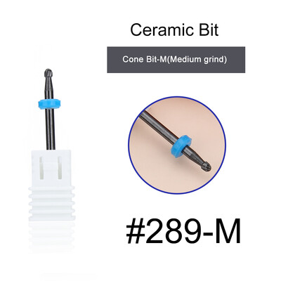 1kom crne keramičke glave za brušenje, svrdlo za nokte, glodalo za uklanjanje akrila za manikuru, električni dodaci za turpije za nokte