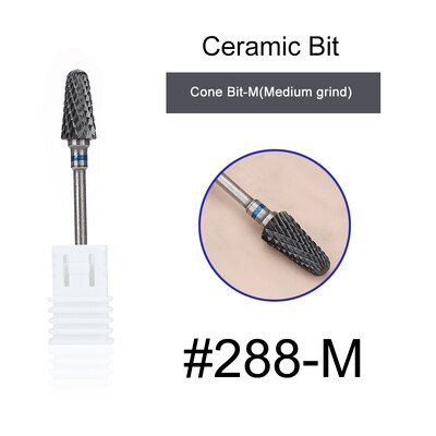 1kom crne keramičke glave za brušenje, svrdlo za nokte, glodalo za uklanjanje akrila za manikuru, električni dodaci za turpije za nokte