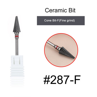 1kom crne keramičke glave za brušenje, svrdlo za nokte, glodalo za uklanjanje akrila za manikuru, električni dodaci za turpije za nokte