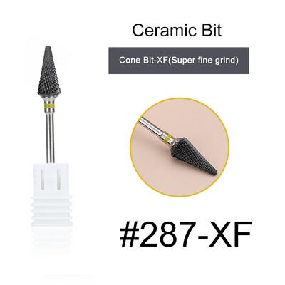 1kom crne keramičke glave za brušenje, svrdlo za nokte, glodalo za uklanjanje akrila za manikuru, električni dodaci za turpije za nokte