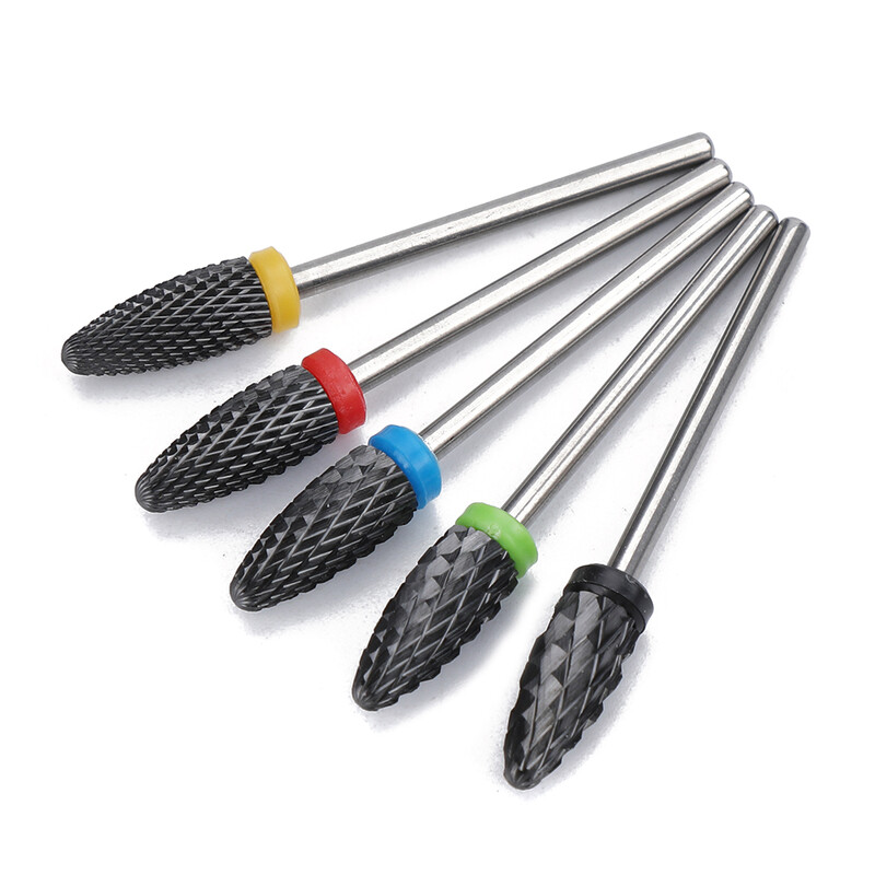 1kom crne keramičke glave za brušenje, svrdlo za nokte, glodalo za uklanjanje akrila za manikuru, električni dodaci za turpije za nokte