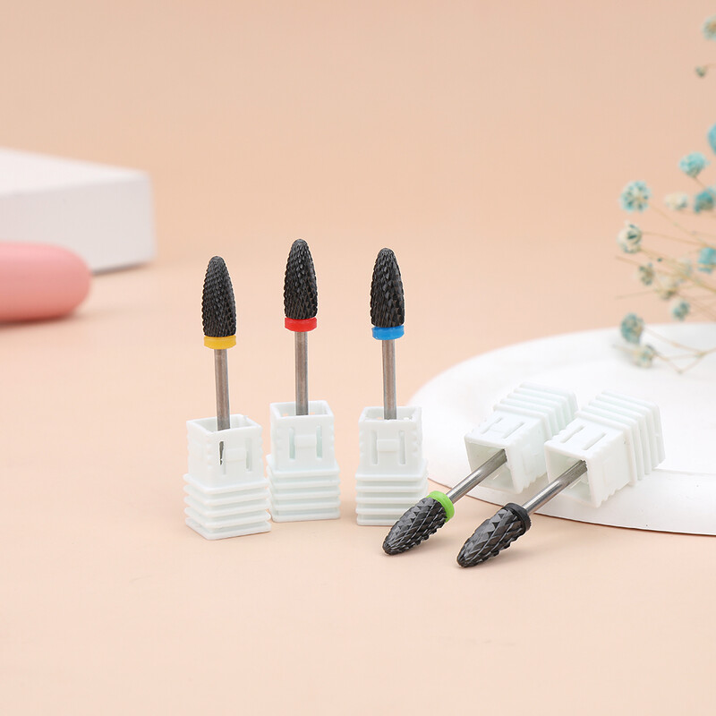 1kom crne keramičke glave za brušenje, svrdlo za nokte, glodalo za uklanjanje akrila za manikuru, električni dodaci za turpije za nokte