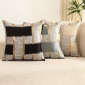100% poliester 1-dijelna zlatna svilena jastučnica Four Seasons sa svilenim geometrijskim uzorkom Jacquard naslon za struk bez jezgre