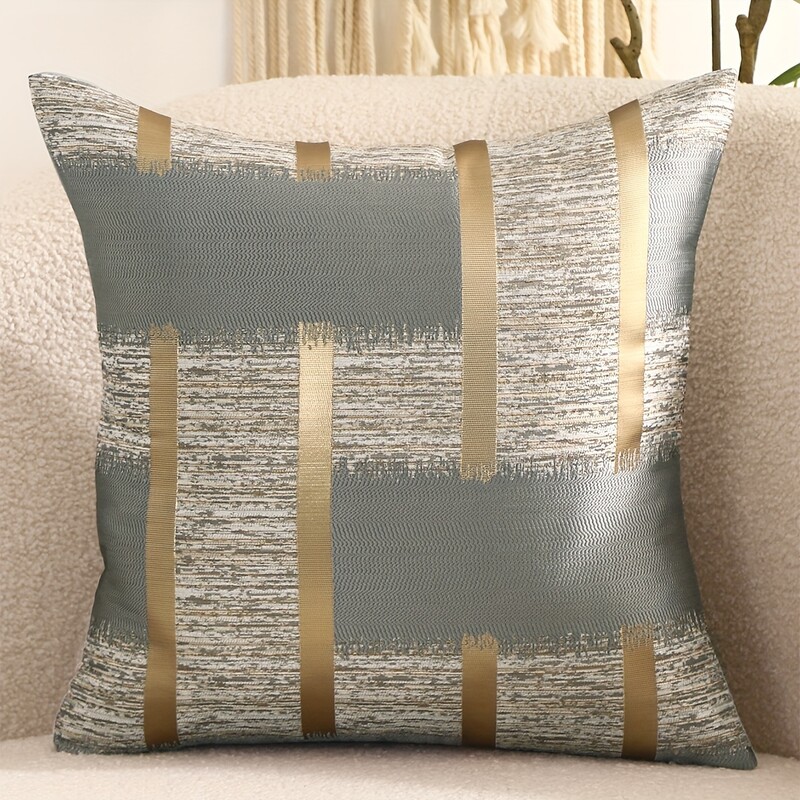 100% poliester 1-dijelna zlatna svilena jastučnica Four Seasons sa svilenim geometrijskim uzorkom Jacquard naslon za struk bez jezgre