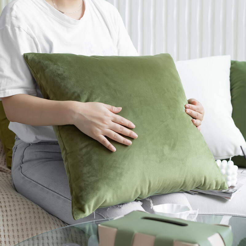Pure Green Velvet Jastučnica Nordic Light Luksuzna jastučnica Dekorativna Home Dector Jastučnica za kauč 45X45CM