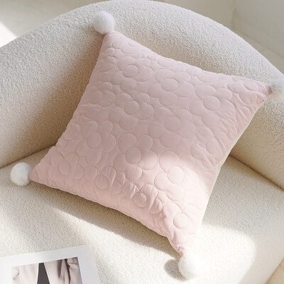 45x45CM Nordic Jednostavna navlaka za jastuk Jednostavna jastučnica s ružičastim ljiljanom Ukrasna jastučnica za struk Kućna ukrasna jastučnica