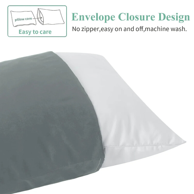 2kom/set 51*66cm/51*101cm pravokutne jastučnice od poliesterske tkanine za dom/hotel jastučnice jednobojne jastučnice