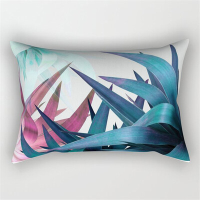 Ukrasna navlaka za jastuk 30x50 Jastučnica Tropske biljke Kauč Jastuci Poliester Dekoracija Poklopni jastuci Kućni dekor