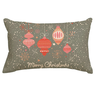 30*50CM Božićne navlake za jastuke Lanene Snjegovići Medenjaci Jastučnice 2025 Božićna jastučnica za kauč fotelja krevet auto