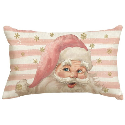 30*50CM Božićne navlake za jastuke Lanene Snjegovići Medenjaci Jastučnice 2025 Božićna jastučnica za kauč fotelja krevet auto