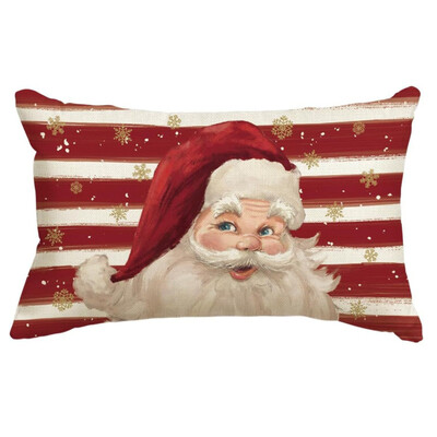 30*50CM Božićne navlake za jastuke Lanene Snjegovići Medenjaci Jastučnice 2025 Božićna jastučnica za kauč fotelja krevet auto