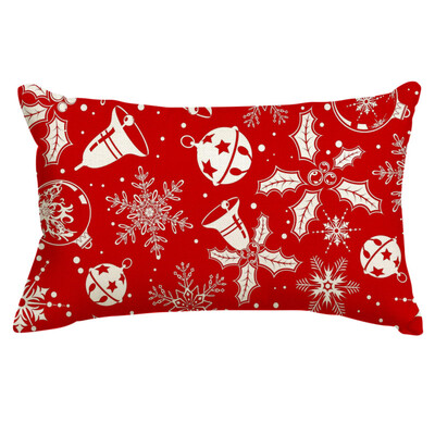 30*50CM Božićne navlake za jastuke Lanene Snjegovići Medenjaci Jastučnice 2025 Božićna jastučnica za kauč fotelja krevet auto