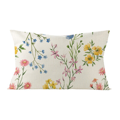 Téglalap ágyéki párnahuzat 30x50cm virágos növény nyomtatott párnahuzat Kanapé szék autós párnahuzatok cojines decorativos para sofá