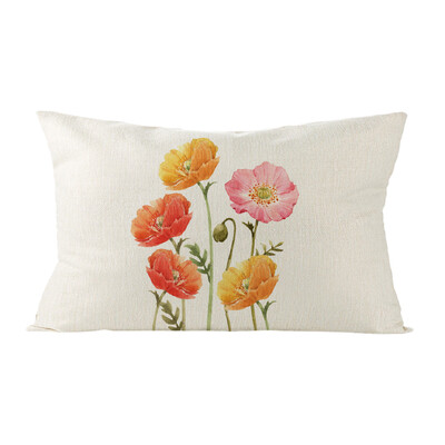 Téglalap ágyéki párnahuzat 30x50cm virágos növény nyomtatott párnahuzat Kanapé szék autós párnahuzatok cojines decorativos para sofá