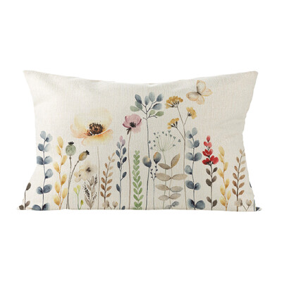 Téglalap ágyéki párnahuzat 30x50cm virágos növény nyomtatott párnahuzat Kanapé szék autós párnahuzatok cojines decorativos para sofá