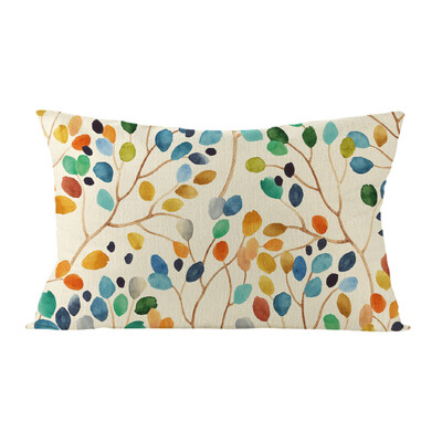Téglalap ágyéki párnahuzat 30x50cm virágos növény nyomtatott párnahuzat Kanapé szék autós párnahuzatok cojines decorativos para sofá