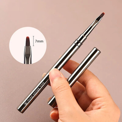 1PC Četka za crtanje noktiju Crtanje linija Crtanje pruga Četke za cvijeće 6/9/12/15/18 mm Olovka s metalnom drškom Nail Art Alati za DIY manikuru