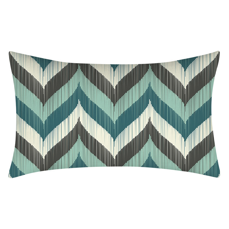 Teal Blue Jastučnica 30X50 Geometry Jastučnica Poliester Sofa Jastuci Ukrasni jastuci Nordic Home Decor Jastučnica
