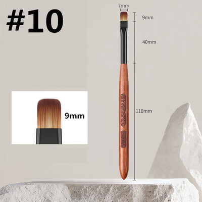 Körömdíszítő ecsetek készlet 12 db Körömbélelő Ecset Körömfestő Toll Akril UV Gél ecsetek Crystal Ombre Manikűr Spatula Poly eszköz