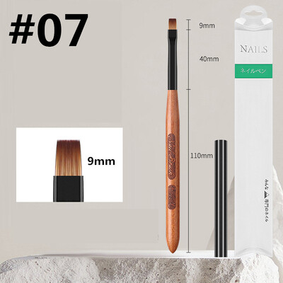 Körömdíszítő ecsetek készlet 12 db Körömbélelő Ecset Körömfestő Toll Akril UV Gél ecsetek Crystal Ombre Manikűr Spatula Poly eszköz