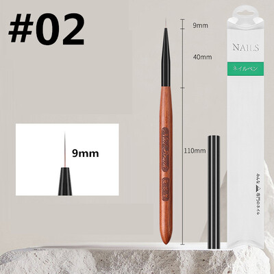 Körömdíszítő ecsetek készlet 12 db Körömbélelő Ecset Körömfestő Toll Akril UV Gél ecsetek Crystal Ombre Manikűr Spatula Poly eszköz