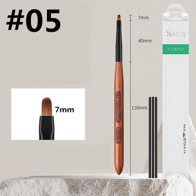 Körömdíszítő ecsetek készlet 12 db Körömbélelő Ecset Körömfestő Toll Akril UV Gél ecsetek Crystal Ombre Manikűr Spatula Poly eszköz