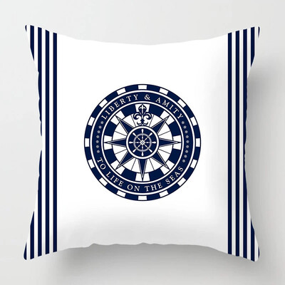 Nordic Dark Blue Nautical kolekcija jastučnica Home Decor Sofa Decoration Navlaka za jastuk