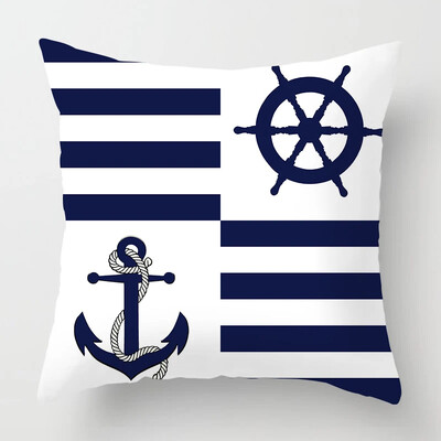 Nordic Dark Blue Nautical kolekcija jastučnica Home Decor Sofa Decoration Navlaka za jastuk
