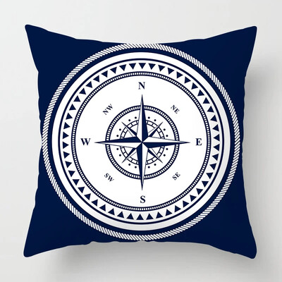Nordic Dark Blue Nautical kolekcija jastučnica Home Decor Sofa Decoration Navlaka za jastuk