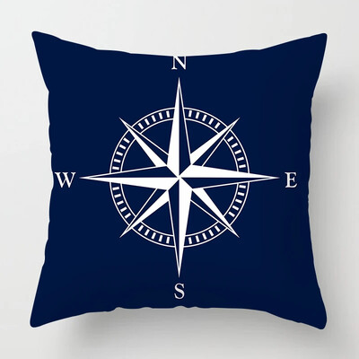 Nordic Dark Blue Nautical kolekcija jastučnica Home Decor Sofa Decoration Navlaka za jastuk