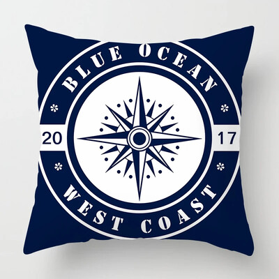 Nordic Dark Blue Nautical kolekcija jastučnica Home Decor Sofa Decoration Navlaka za jastuk