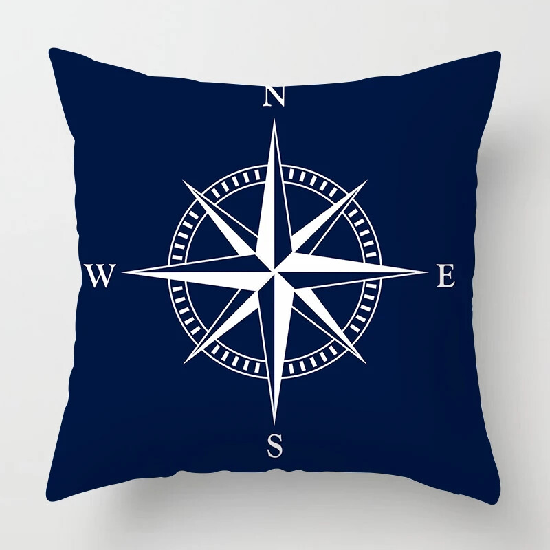 Nordic Dark Blue Nautical kolekcija jastučnica Home Decor Sofa Decoration Navlaka za jastuk