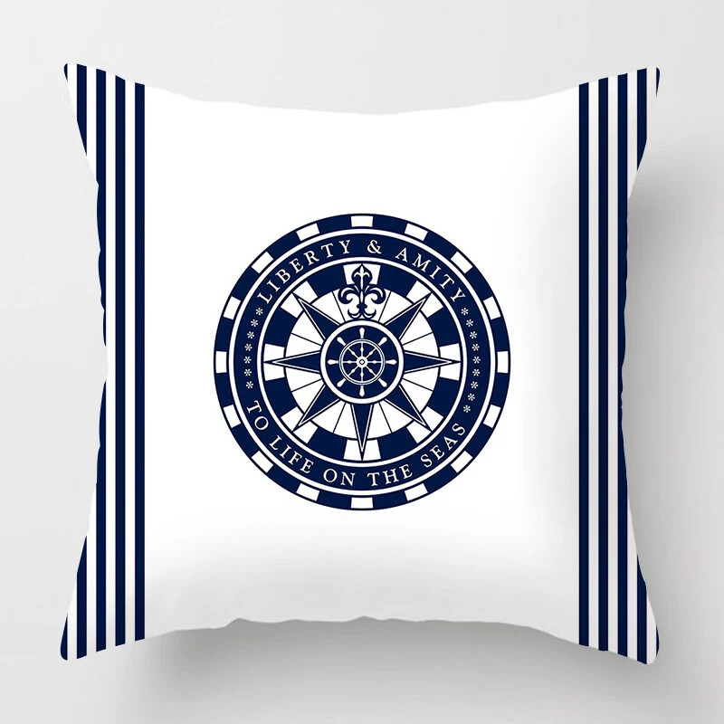 Nordic Dark Blue Nautical kolekcija jastučnica Home Decor Sofa Decoration Navlaka za jastuk