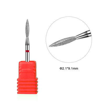 Dijamantna keramička bušilica za nokte Glodalo za manikuru Rotirajući bitovi za čišćenje zanoktica Pribor Turpije za nokte Alati za umjetnost