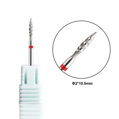 Dijamantna keramička bušilica za nokte Glodalo za manikuru Rotirajući bitovi za čišćenje zanoktica Pribor Turpije za nokte Alati za umjetnost