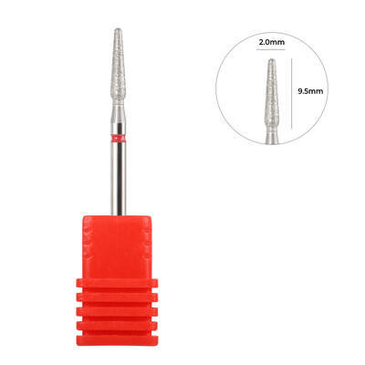 Dijamantna keramička bušilica za nokte Glodalo za manikuru Rotirajući bitovi za čišćenje zanoktica Pribor Turpije za nokte Alati za umjetnost