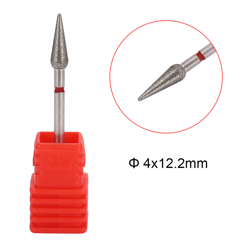 Dijamantna keramička bušilica za nokte Glodalo za manikuru Rotirajući bitovi za čišćenje zanoktica Pribor Turpije za nokte Alati za umjetnost