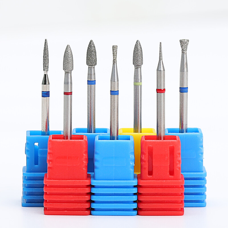 Dijamantna keramička bušilica za nokte Glodalo za manikuru Rotirajući bitovi za čišćenje zanoktica Pribor Turpije za nokte Alati za umjetnost