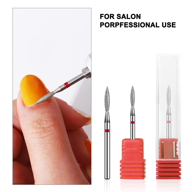 Dijamantna keramička bušilica za nokte Glodalo za manikuru Rotirajući bitovi za čišćenje zanoktica Pribor Turpije za nokte Alati za umjetnost