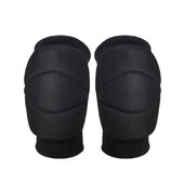 Pieaugušo bērnu melni augstas elastības sporta deju ceļgalu sargi, sūkļa spilvena triecienizturīgs aizsargapvalks