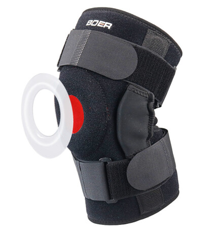 1 buc Genunchier cu balamale Suport pentru genunchi Gel Rotulă Genunchier Protector Curea cu stabilizator lateral dublu Menisc Lacrima Artrita